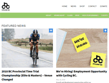 Tablet Screenshot of cyclingbc.net